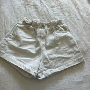 Oh Polly Paper Bag White Shorts